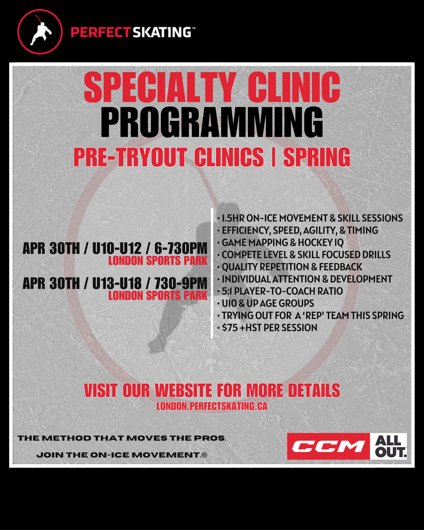 SPECIALTY CLINICS | PRE-TRYOUT CLINICS | SPRING